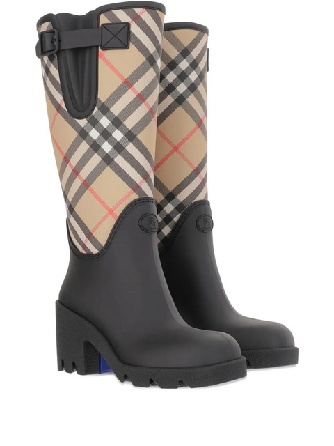 Burberry 60mm check-pattern boots - Black - zdjęcie produktu nr 2