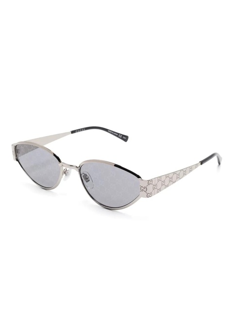 Gucci Eyewear cat eye-frame sunglasses - Silver - zdjęcie produktu nr 2