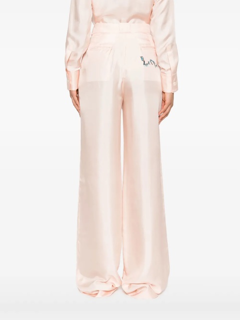 Lanvin silk wide-leg trousers - Pink - zdjęcie produktu nr 2