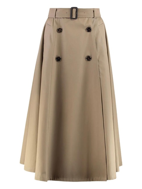 Burberry detachable belt flared skirt - Neutrals - zdjęcie produktu nr 2