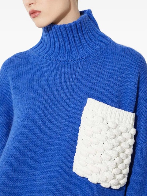 JW Anderson pocket turtleneck sweater - Blue - zdjęcie produktu nr 2