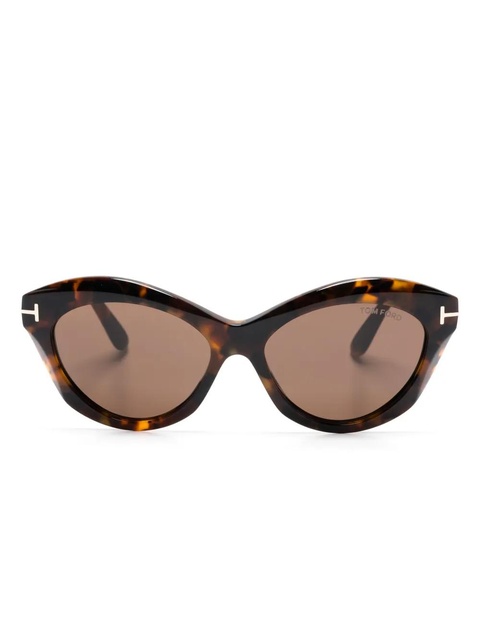 TOM FORD Eyewear butterfly-frame sunglasses - Brown - zdjęcie produktu nr 1