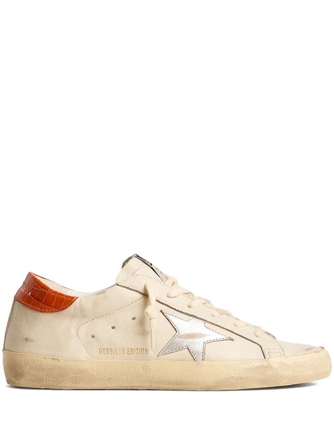 Golden Goose Super Star panelled leather sneakers - White - zdjęcie produktu nr 1