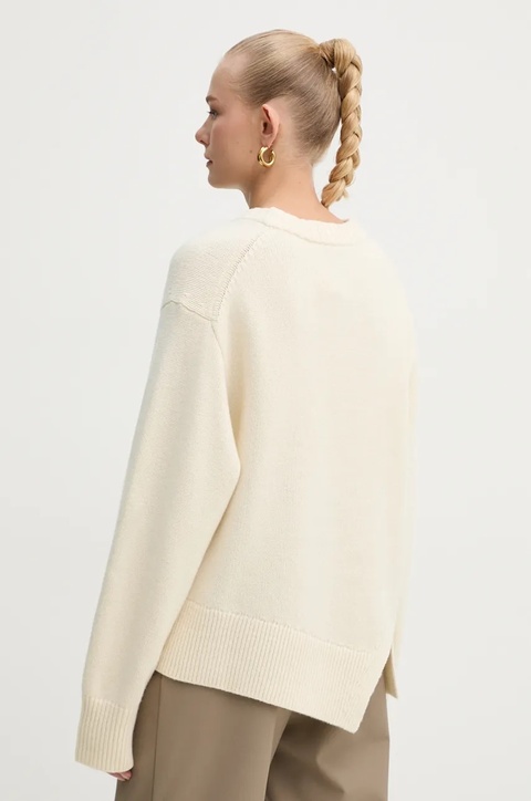 AERON sweter wełniany damski kolor beżowy PU278545 - zdjęcie produktu nr 2