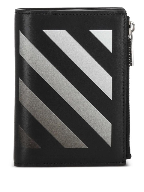 Off-White Diag-stripe-print wallet - Black - zdjęcie produktu nr 1