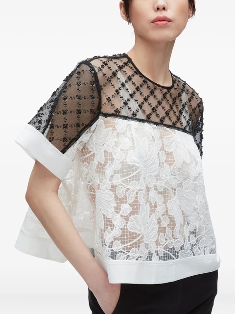 3.1 Phillip Lim beaded lace top - White - zdjęcie produktu nr 1