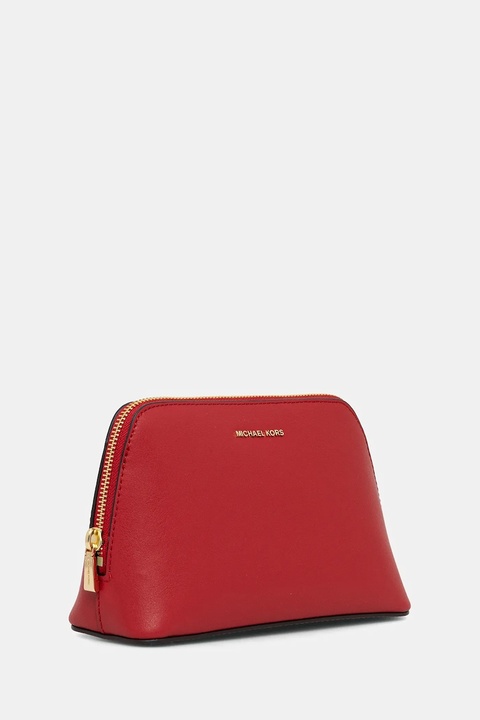 MICHAEL Michael Kors kosmetyczka skórzana kolor czerwony 32F5GJ6T2T - zdjęcie produktu nr 2