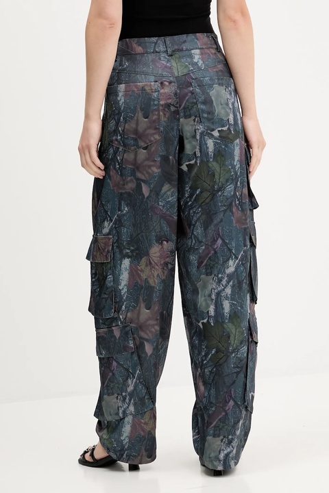 adidas Originals spodnie Sat Cargo Pants damskie kolor zielony proste high waist KE3741 - zdjęcie produktu nr 2