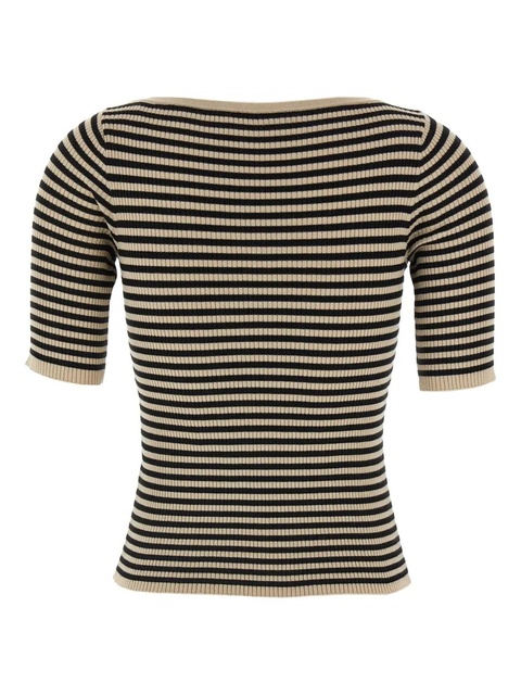 Max Mara striped ribbed T-shirt - Neutrals - zdjęcie produktu nr 2