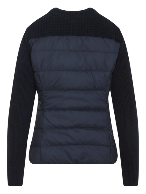 Moncler ribbed zip-front fitted jacket - Blue - zdjęcie produktu nr 2