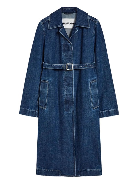 Jil Sander denim trench coat - Blue - zdjęcie produktu nr 1