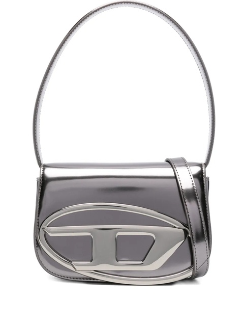 Diesel metallic-plaque top-handle handbag - Grey - zdjęcie produktu nr 1