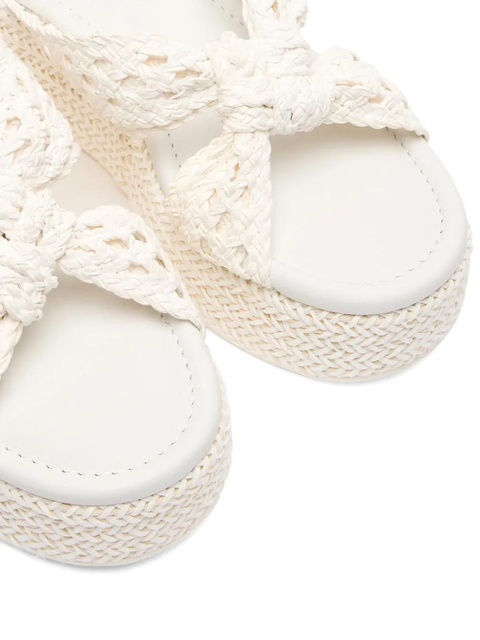 Casadei Zeppa Damier mules - White - zdjęcie produktu nr 2