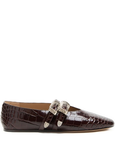 Le Monde Beryl Claudia leather ballet flats - Brown - zdjęcie produktu nr 2