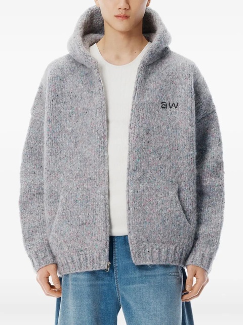 Alexander Wang zip-up knitted hoodie - Grey - zdjęcie produktu nr 2