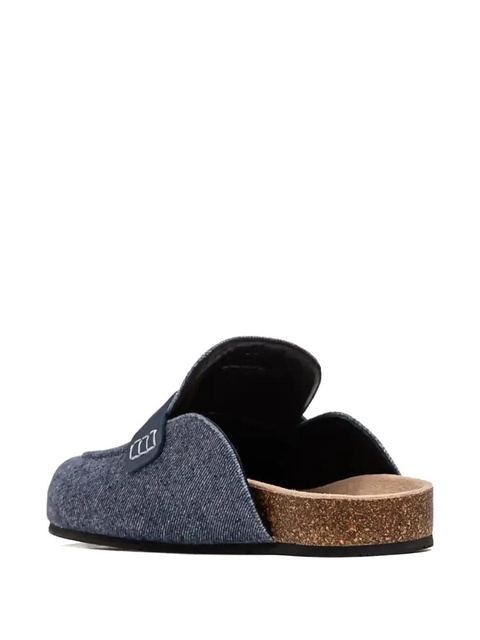 JW Anderson round-toe flat mules - Blue - zdjęcie produktu nr 2