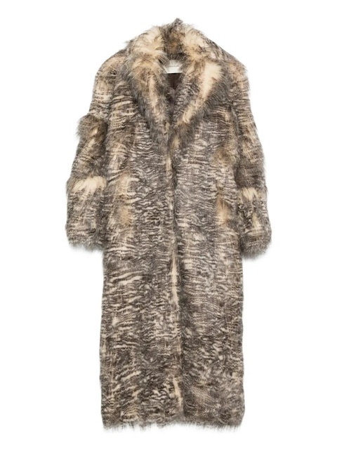 ENTIRE STUDIOS Coco tiger-print faux-fur coat - Neutrals - zdjęcie produktu nr 1