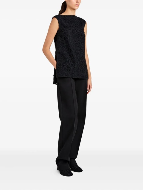 Proenza Schouler Virginie fringe embroidery top - Black - zdjęcie produktu nr 2