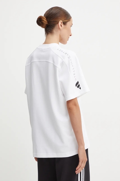 adidas by Stella McCartney t-shirt damski kolor biały IB6855 - zdjęcie produktu nr 2