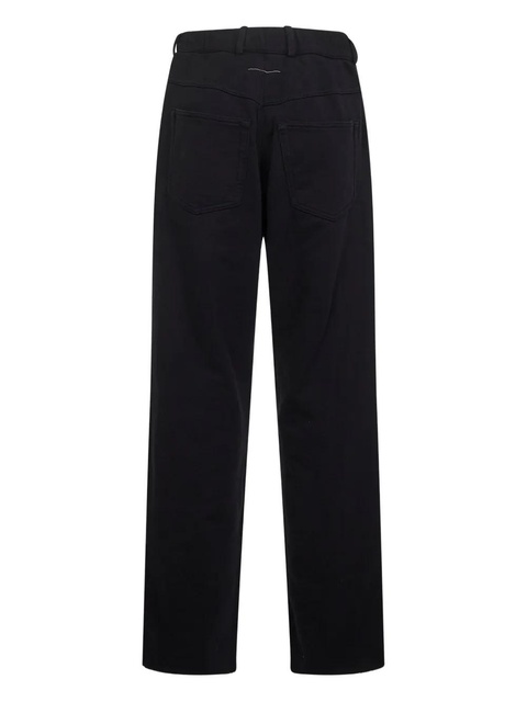 MM6 Maison Margiela cotton trousers - Black - zdjęcie produktu nr 1