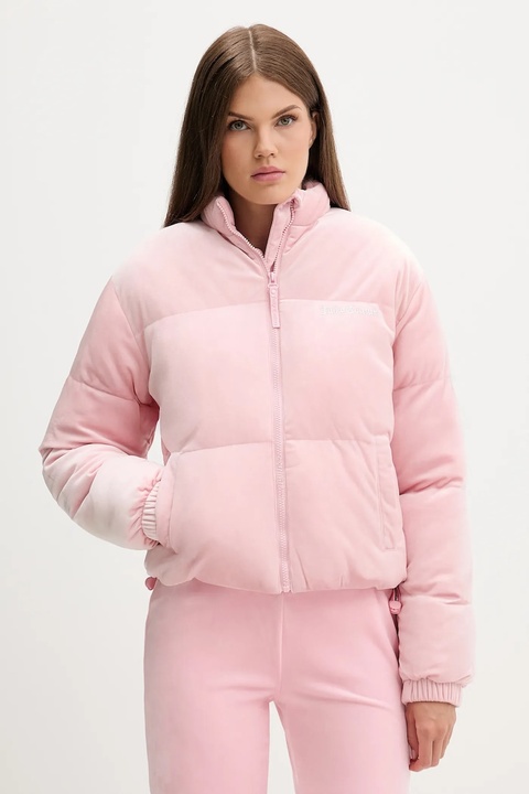 Juicy Couture kurtka kolor różowy przejściowa oversize JCOIJ224556 - zdjęcie produktu nr 1