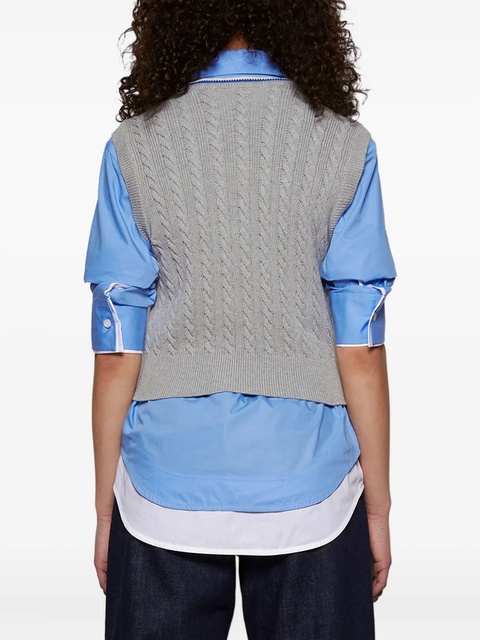 LOEWE cotton vest - Grey - zdjęcie produktu nr 2