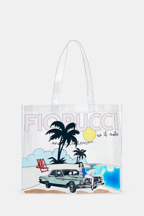 Fiorucci torebka Beach Print Pvc Tote kolor transparentny U01FMABA276PT02MU01 - zdjęcie produktu nr 1
