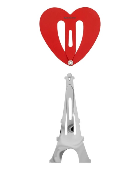 Balenciaga eiffel-tower hair clip (set of two) - Silver - zdjęcie produktu nr 2