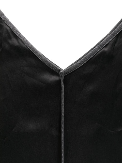 Hereu v-neckline silk shoulder bag - Black - zdjęcie produktu nr 2