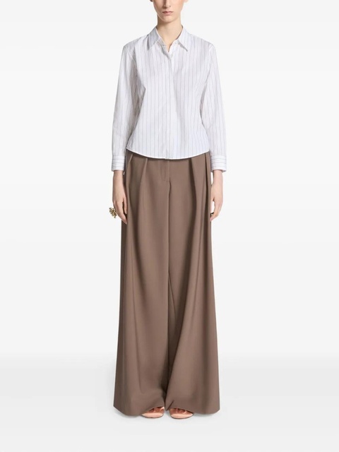 DRIES VAN NOTEN pinstripe cotton shirt - White - zdjęcie produktu nr 2