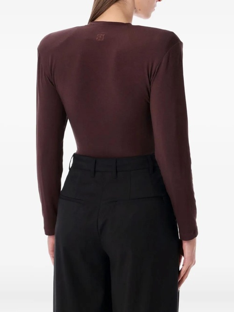 Magda Butrym long-sleeves bodysuit - Brown - zdjęcie produktu nr 1