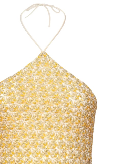 Missoni halter-neck embellished blouse - Yellow - zdjęcie produktu nr 2