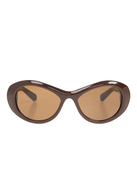 Jacquemus logo-print sunglasses - Brown - zdjęcie produktu nr 1