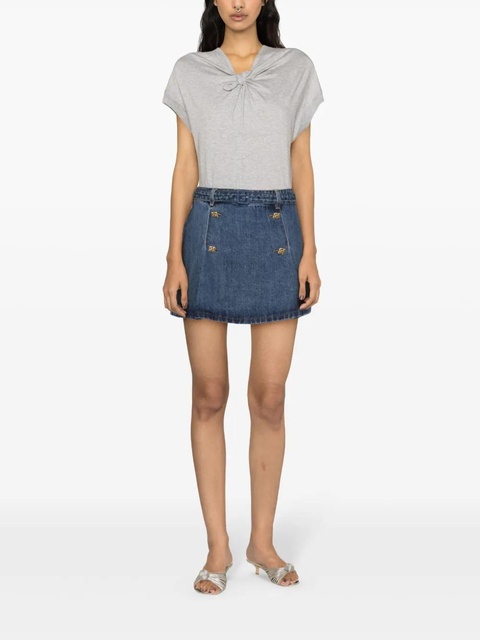 Self-Portrait Rock denim miniskirt - Blue - zdjęcie produktu nr 2