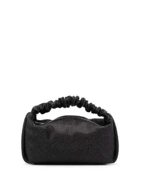 Alexander Wang Scrunchie crystal-embellished mini bag - Black - zdjęcie produktu nr 1