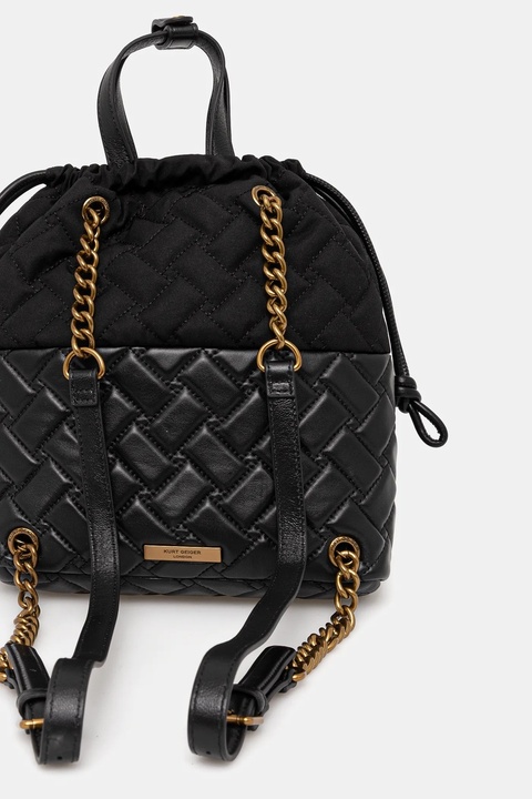 Kurt Geiger London plecak KENSINGTON damski kolor czarny mały gładki 4370600169 - zdjęcie produktu nr 2