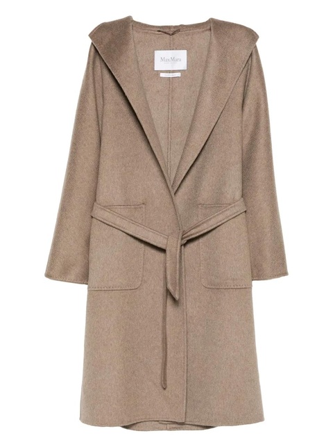 Max Mara hooded belted coat - Brown - zdjęcie produktu nr 1
