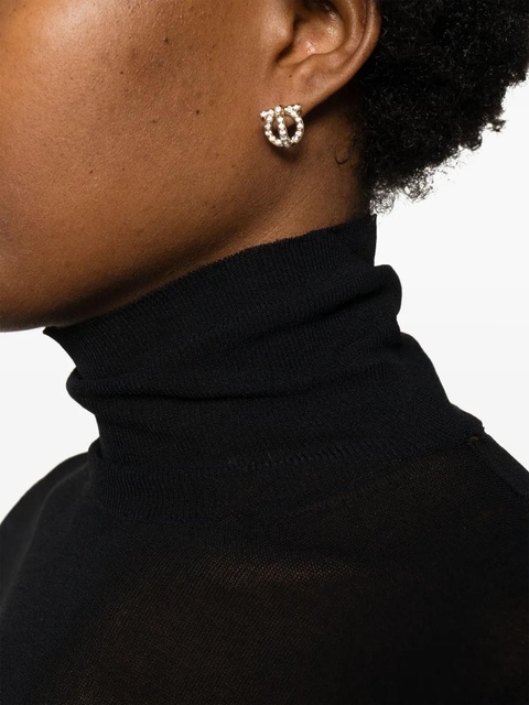 Ferragamo Gancio 3D crystal stud earrings - Gold - zdjęcie produktu nr 2