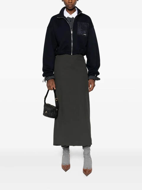 Miu Miu zip pocket sweatshirt - Blue - zdjęcie produktu nr 2