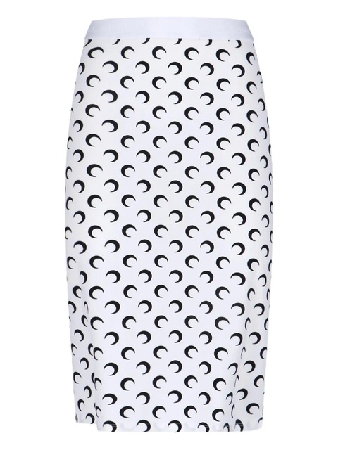 Marine Serre moon midi skirt - White - zdjęcie produktu nr 1