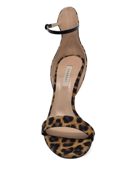 Casadei 100mm leather heeled sandals - Brown - zdjęcie produktu nr 2