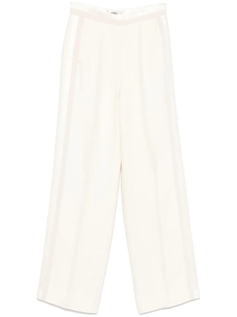 FENDI panelled wide-leg trousers - White - zdjęcie produktu nr 1