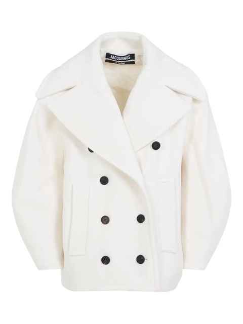 Jacquemus double-breasted coat - White - zdjęcie produktu nr 1