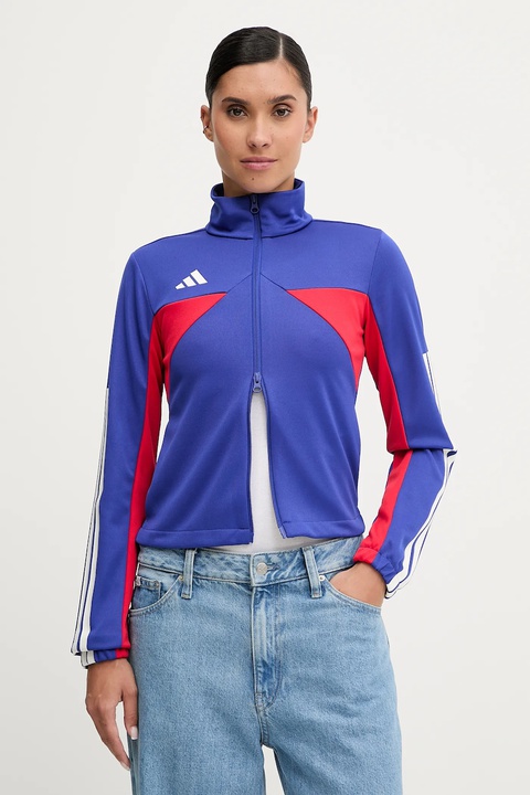 adidas bluza Tiro damska kolor niebieski wzorzysta JW6814 - zdjęcie produktu nr 1