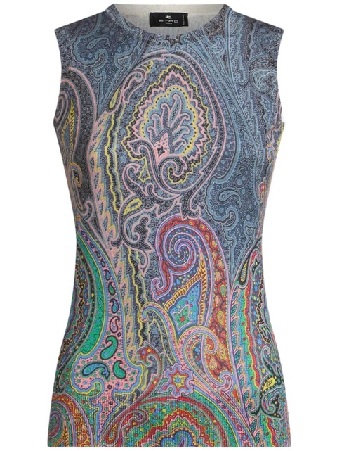 ETRO paisley-print top - Blue - zdjęcie produktu nr 1