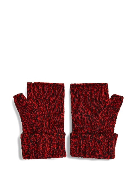 Essentiel Antwerp fingerless ribbed gloves - Red - zdjęcie produktu nr 2