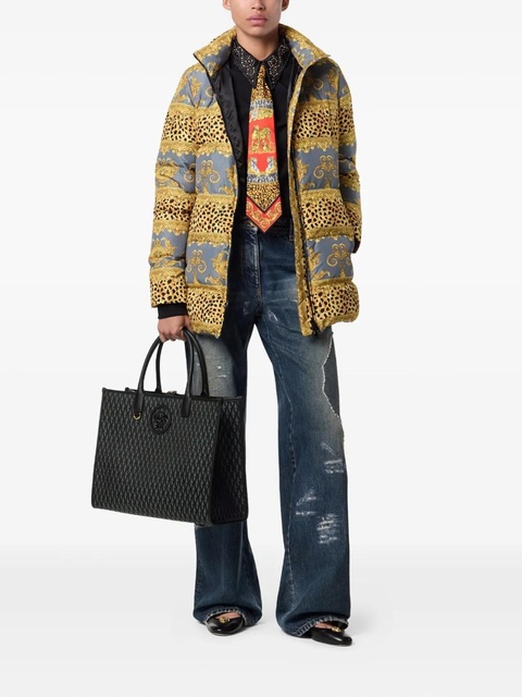 Versace monogram tote bag - Black - zdjęcie produktu nr 2