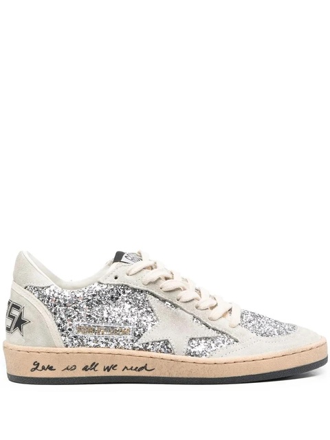 Golden Goose Ball-Star glitter low-top sneakers - Neutrals - zdjęcie produktu nr 1