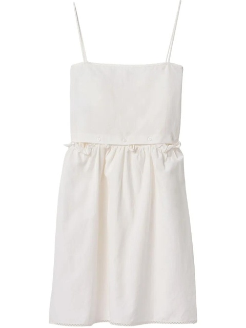 Miu Miu logo-print dress - White - zdjęcie produktu nr 1