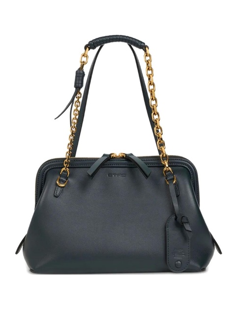 ETRO chain-strap leather shoulder bag - Green - zdjęcie produktu nr 1